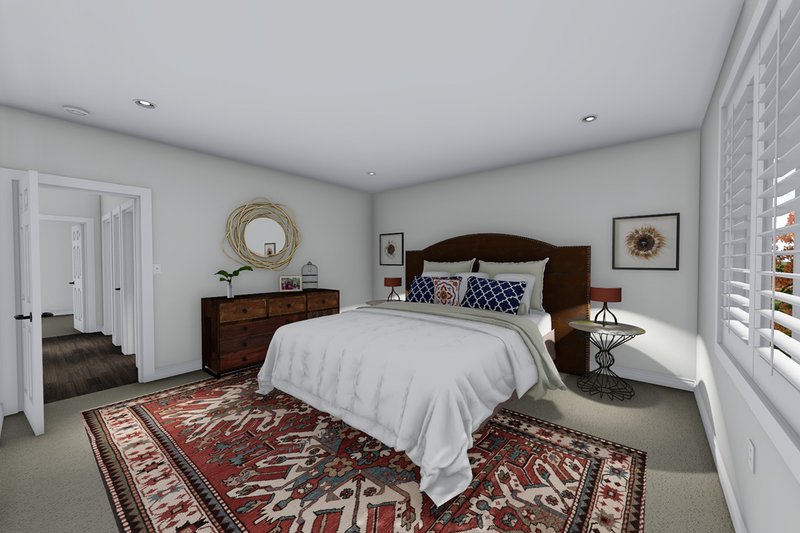 House Plan Design - Interior - Master Bedroom 1 for Ranch House Plan #1060-41 - 3 bed, 2 bath