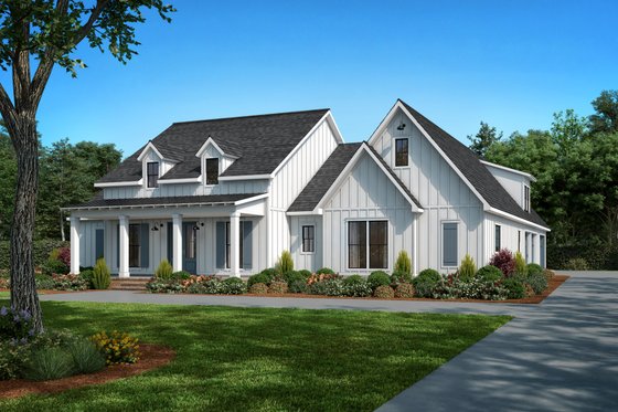 Exterior - Other Elevation for Farmhouse House Plan #1074-97 - 4 bed, 2.5 bath