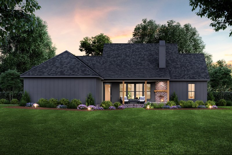 Home Plan - Exterior - Rear Elevation for Farmhouse House Plan #1074-66 - 4 bed, 2.5 bath