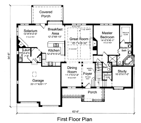 European Floor Plan - Main Floor Plan #46-515
