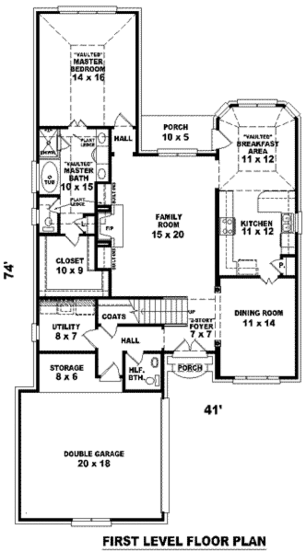 European Floor Plan - Main Floor Plan #81-781