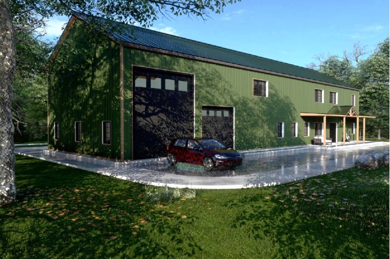 House Design - Exterior - Other Elevation 5 for Barndominium House Plan #1107-33 - 4 bed, 2.5 bath