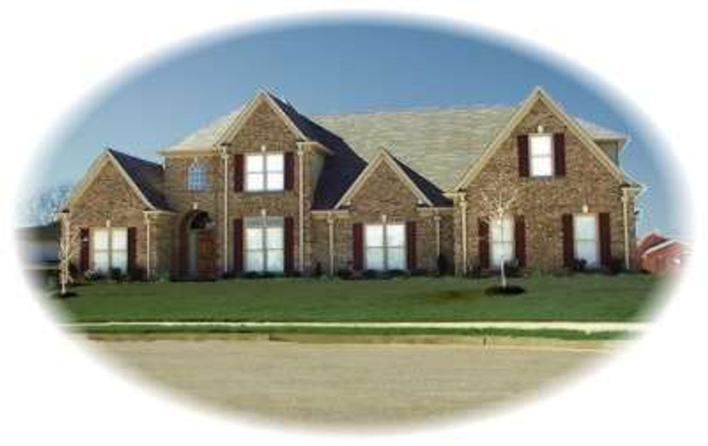 Exterior - Front Elevation 2 for Colonial House Plan #81-1581 - 3 bed, 3 bath