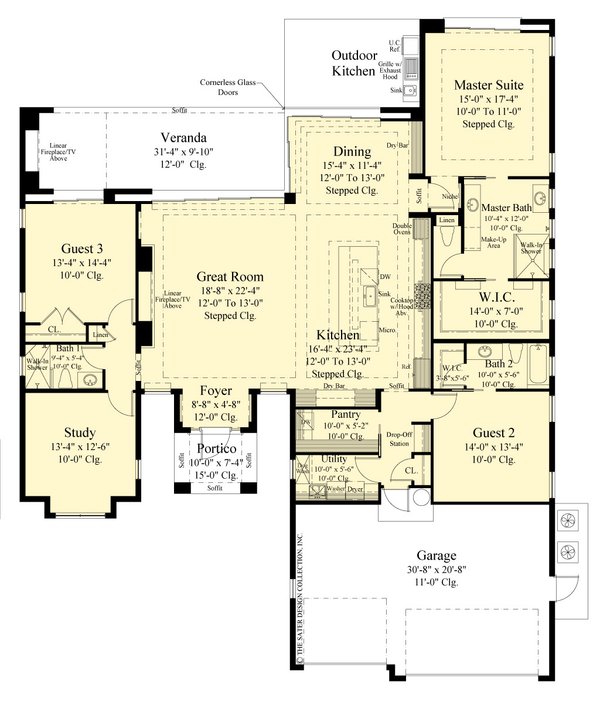Modern Floor Plan - Main Floor Plan #930-531