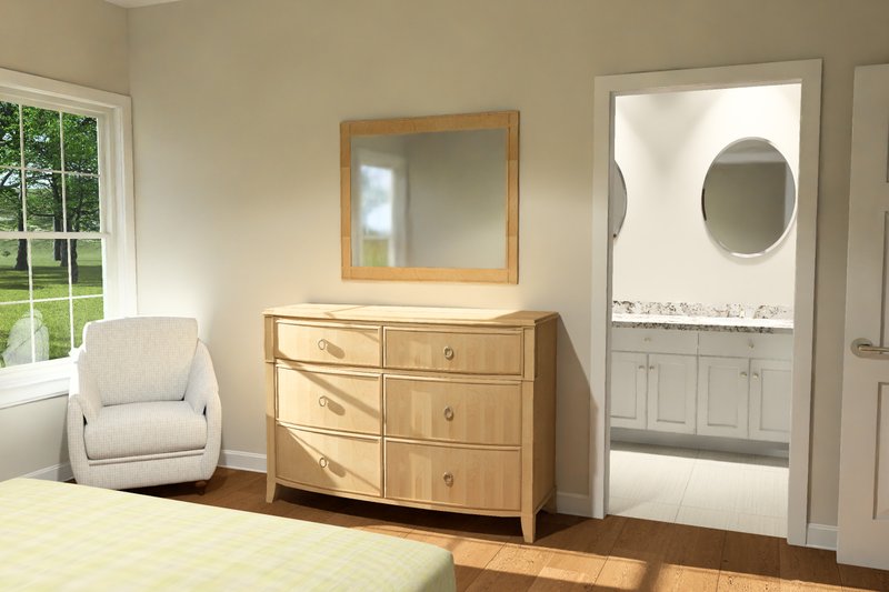 Architectural House Design - Interior - Master Bedroom 1 for Cottage House Plan #513-2420 - 3 bed, 2 bath