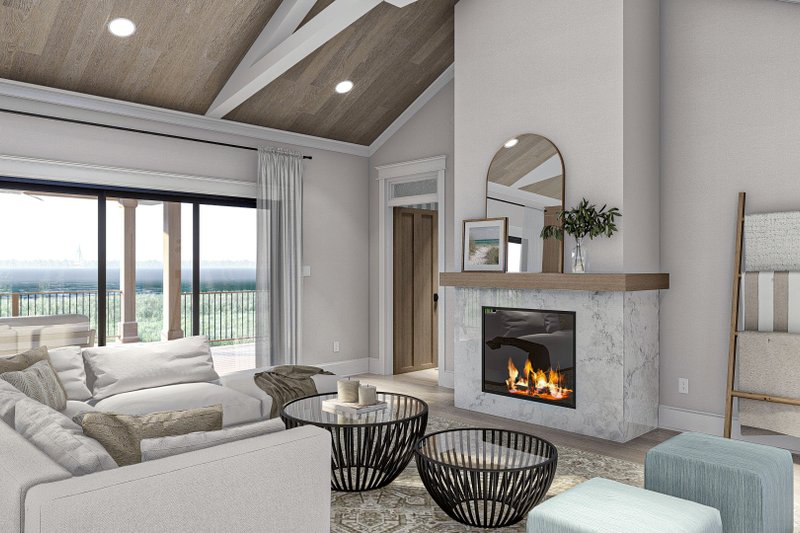 House Plan Design - Interior - Family Room for Modern House Plan #455-607 - 3 bed, 2.5 bath