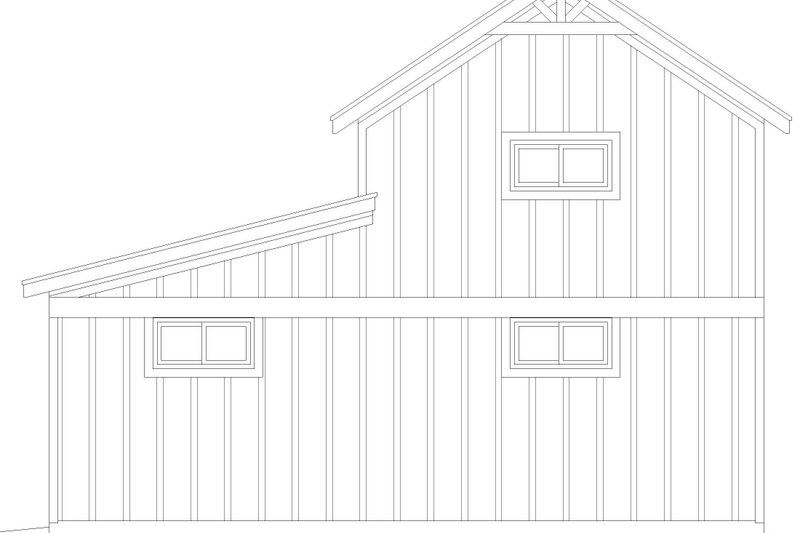 Dream House Plan - Exterior - Rear Elevation for Barndominium House Plan #932-1154, 0 bath