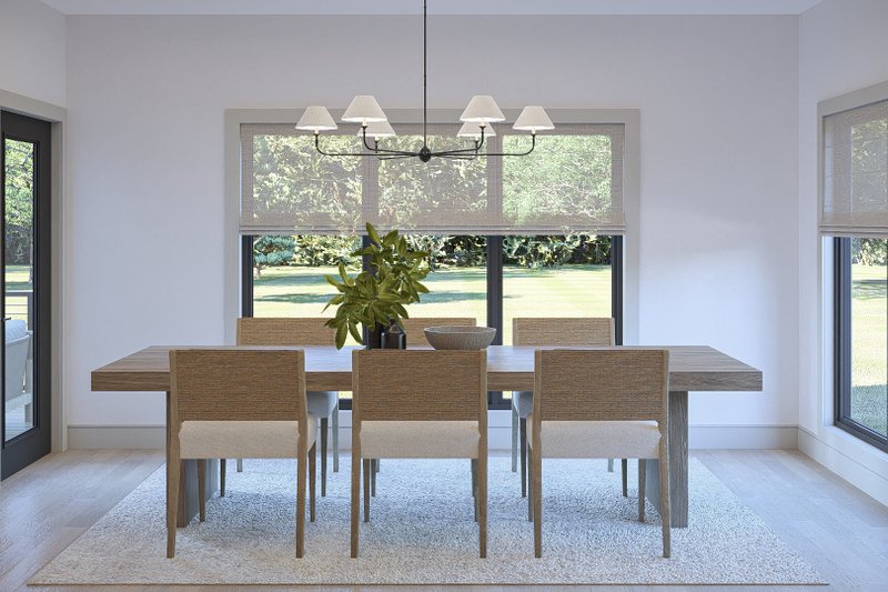 Architectural House Design - Interior - Dining Room for Mediterranean House Plan #455-790 - 4 bed, 3.5 bath