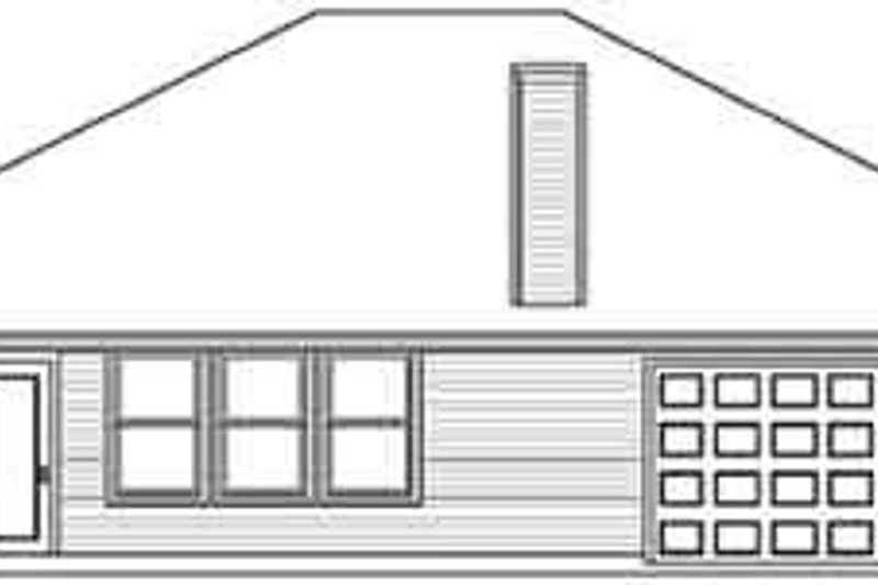 Dream House Plan - Exterior - Rear Elevation for European House Plan #84-208 - 4 bed, 2 bath
