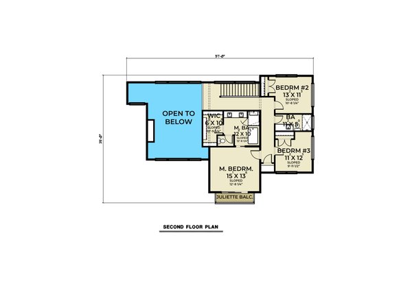 House Plan Design - Contemporary Floor Plan - Upper Floor Plan #1070-188