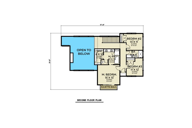 Home Plan - Floor Plan - Upper Floor for Contemporary House Plan #1070-188 - 4 bed, 4 bath