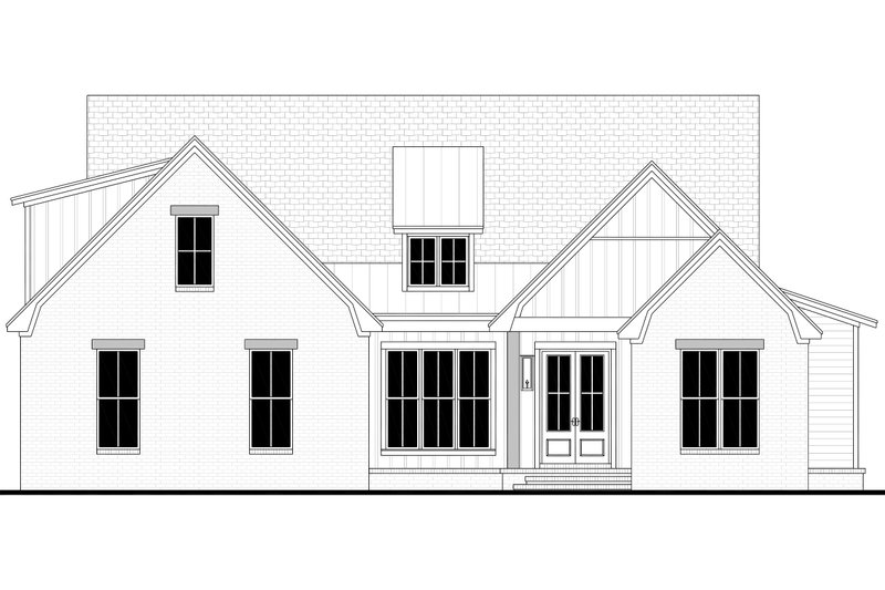 Dream House Plan - Exterior - Front Elevation 4 for Farmhouse House Plan #430-393 - 4 bed, 2 bath