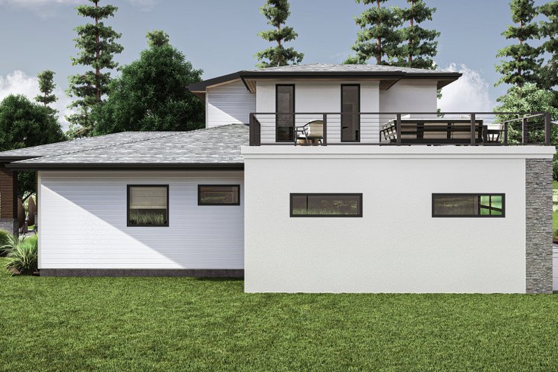 House Design - Exterior - Other Elevation 1 for Contemporary House Plan #455-255 - 4 bed, 2.5 bath
