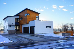 Modern style Home, front elevation