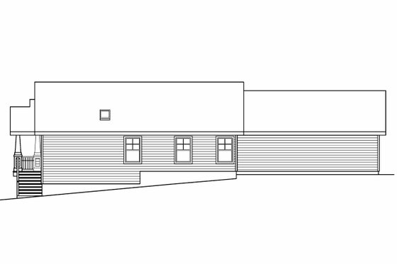 Exterior - Other Elevation 1 for Craftsman House Plan #124-617 - 3 bed, 2 bath