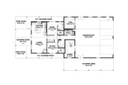 Craftsman Style House Plan - 1 Beds 2 Baths 990 Sq/Ft Plan #117-999 