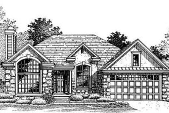 Exterior - Other Elevation for European House Plan #50-192 - 3 bed, 2 bath