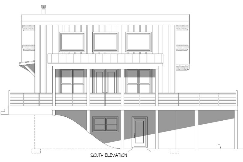 Home Plan - Exterior - Other Elevation 1 for Southern House Plan #932-829 - 2 bed, 2.5 bath