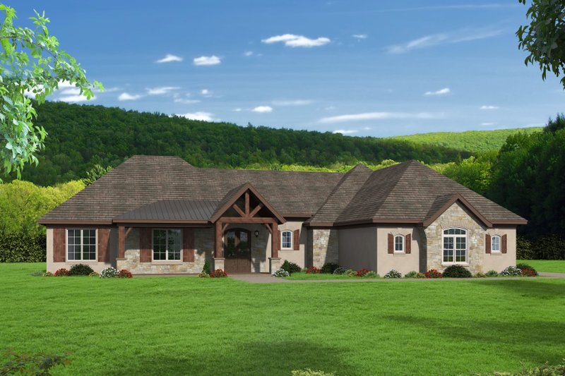 Traditional Style House Plan - 4 Beds 3.5 Baths 3609 Sq/Ft Plan #932-166