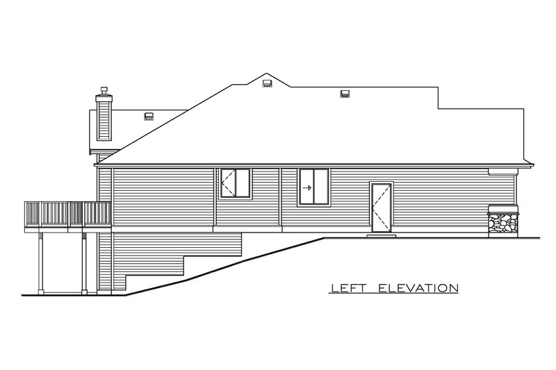 Architectural House Design - Exterior - Other Elevation for Craftsman House Plan #1100-175 - 3 bed, 2 bath