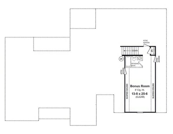 House Blueprint - Country Floor Plan - Upper Floor Plan #21-546