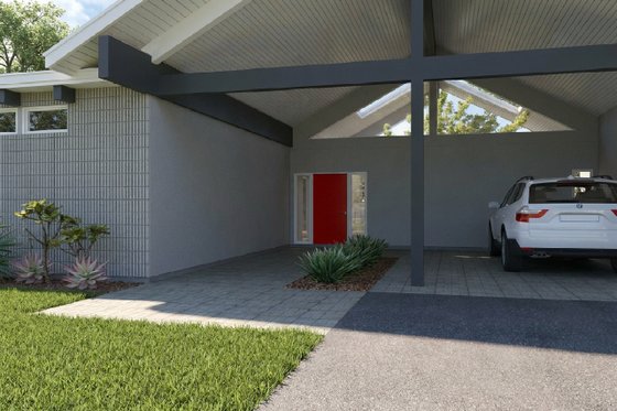 Interior - Entry for Contemporary House Plan #126-309 - 3 bed, 2 bath