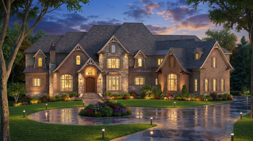 Exterior - Front Elevation 2 for Traditional House Plan #54-703 - 3 bed, 2 bath