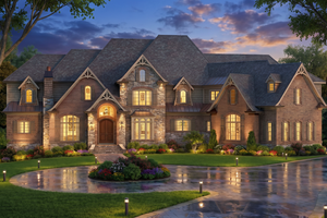 Exterior - Front Elevation for Traditional House Plan #54-703 - 3 bed, 2 bath