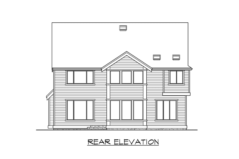 Home Plan - Exterior - Other Elevation 2 for Traditional House Plan #132-153 - 4 bed, 2.5 bath