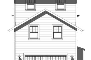 Exterior - Rear Elevation for Beach House Plan #901-165 - 5 bed, 3.5 bath