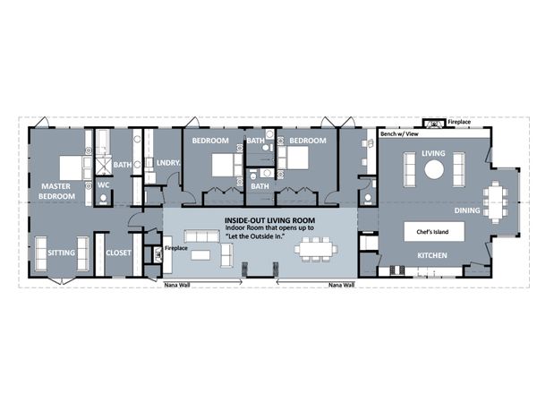Ranch Floor Plan - Main Floor Plan #888-3