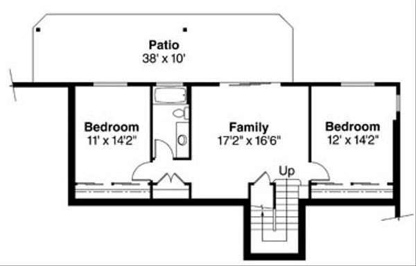Home Plan - Ranch Floor Plan - Lower Floor Plan #124-740