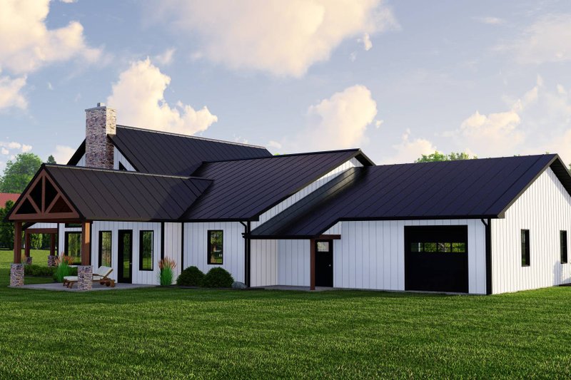 House Plan Design - Exterior - Other Elevation 1 for Barndominium House Plan #1064-257 - 2 bed, 3 bath