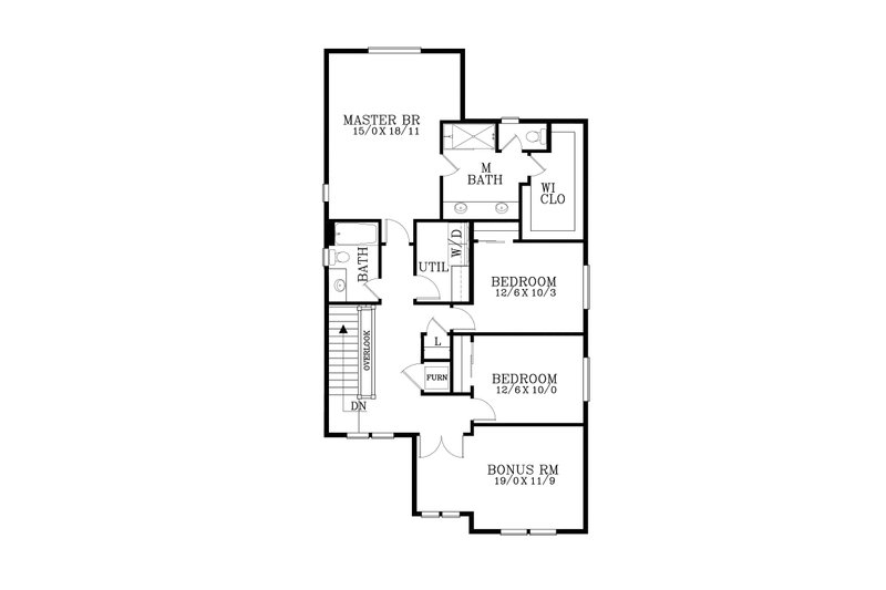 Dream House Plan - Floor Plan - Upper Floor for Craftsman House Plan #53-741 - 4 bed, 2.5 bath