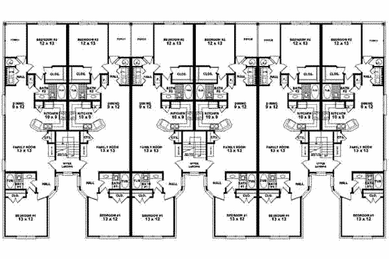 Floor Plan - Upper Floor for Traditional House Plan #81-653 - 2 bed, 2 bath