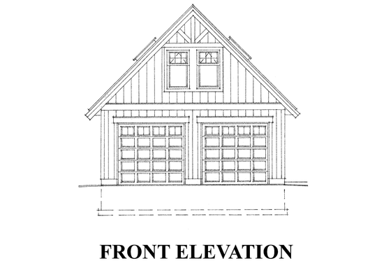 Exterior - Front Elevation 3 for Traditional House Plan #118-180, 0.5 bath