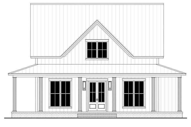 Architectural House Design - Exterior - Front Elevation 4 for Country House Plan #430-339 - 4 bed, 3 bath