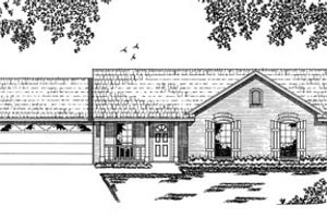 Ranch Exterior - Front Elevation Plan #42-101