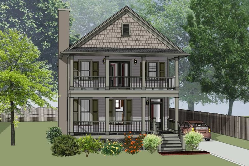 Dream House Plan - Southern Exterior - Front Elevation Plan #79-229