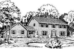 Colonial Exterior - Front Elevation Plan #312-175