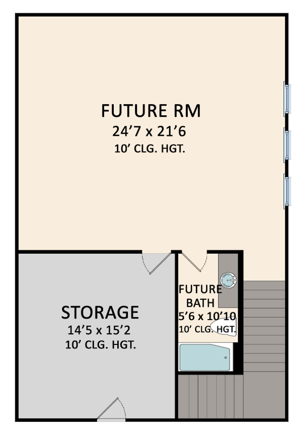 Home Plan - Modern Floor Plan - Upper Floor Plan #1081-11
