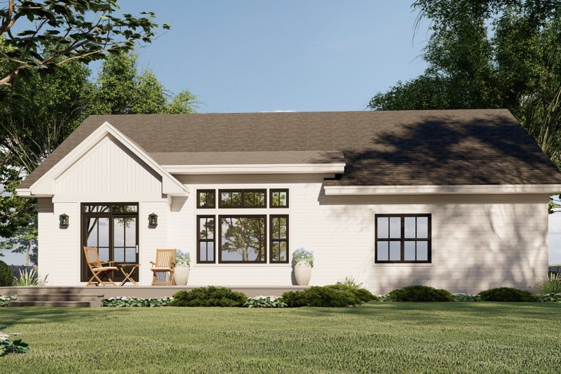 House Blueprint - Exterior - Rear Elevation 2 for Traditional House Plan #51-1179 - 3 bed, 2 bath