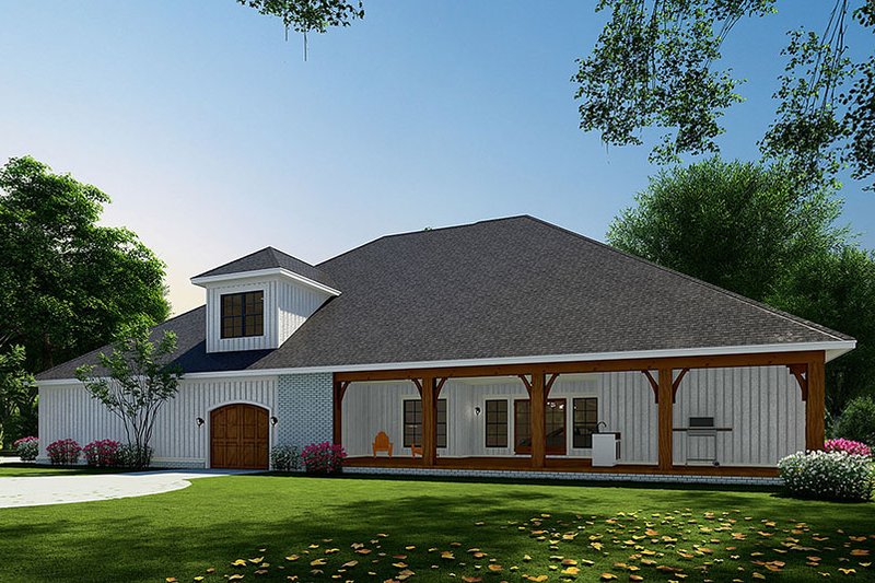 House Plan Design - Exterior - Rear Elevation for Craftsman House Plan #923-248 - 4 bed, 4 bath