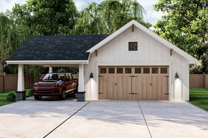 Exterior - Other Elevation 2 for Traditional House Plan #455-37, 0 bath