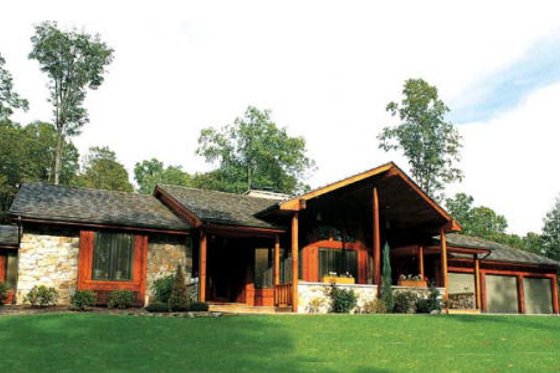 Exterior - Front Elevation for Contemporary House Plan #312-489 - 3 bed, 3 bath