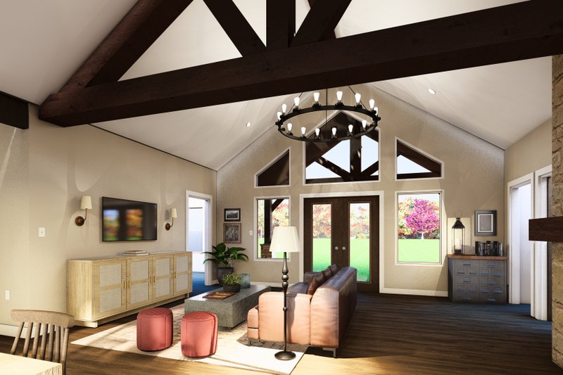 House Plan Design - Interior - Family Room for Country House Plan #1064-268 - 2 bed, 2 bath
