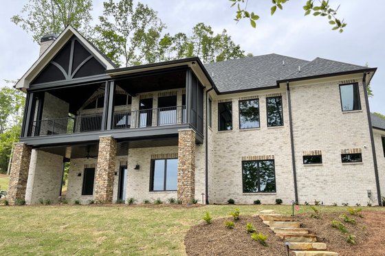 Exterior - Rear Elevation for Craftsman House Plan #437-124 - 3 bed, 3.5 bath