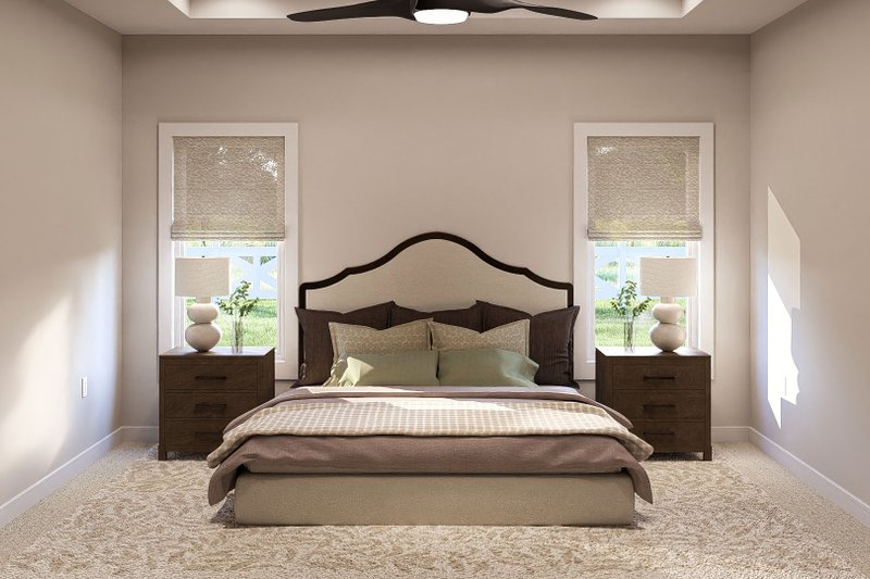 Architectural House Design - Interior - Master Bedroom 1 for Traditional House Plan #455-227 - 3 bed, 2 bath