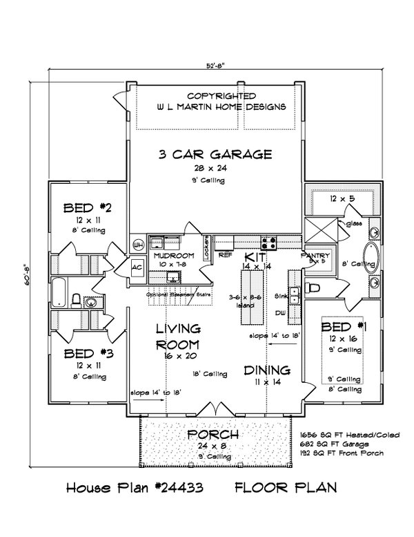 Barndominium Floor Plan - Main Floor Plan #513-2225