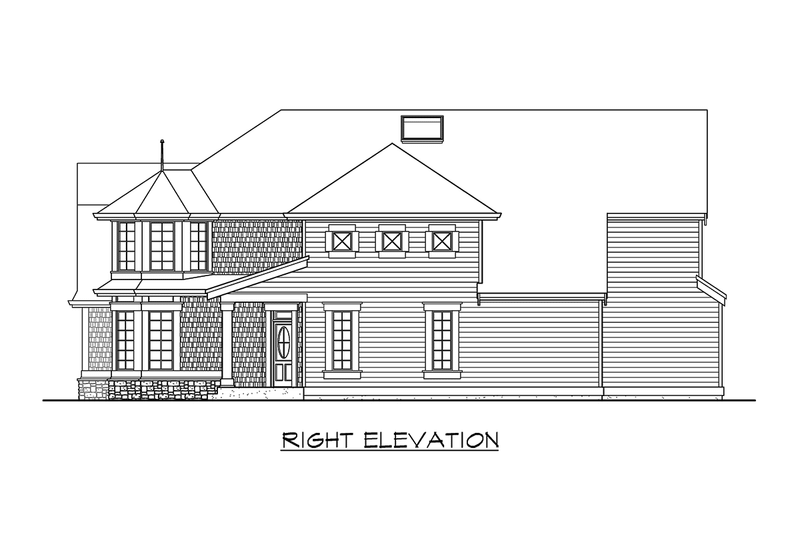 Dream House Plan - Exterior - Other Elevation 3 for Colonial House Plan #132-125 - 3 bed, 2.5 bath